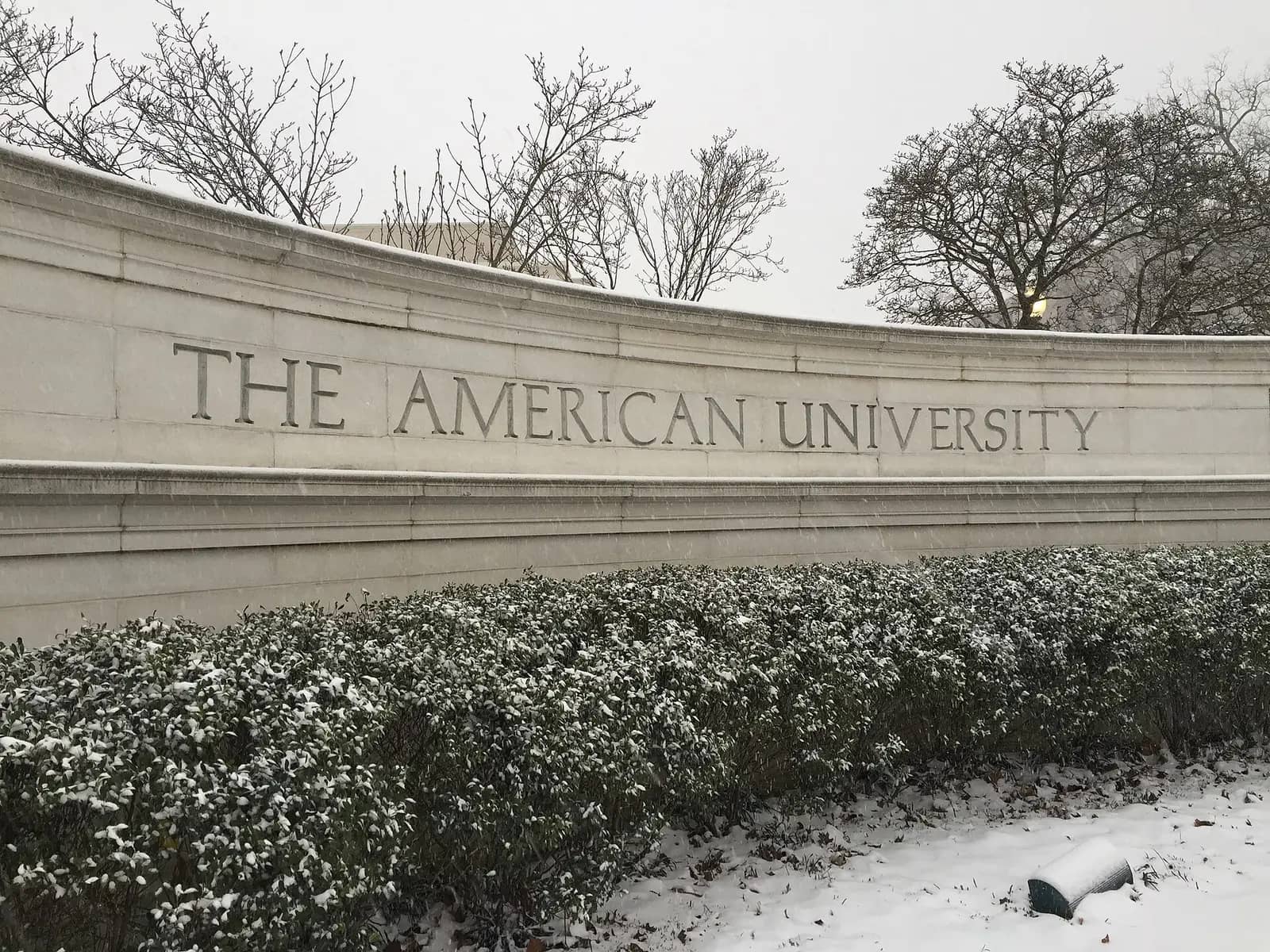 American University campus — Front Gate at American University