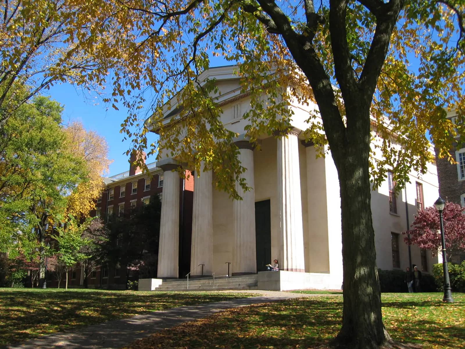 Brown University campus — Manning Chapel (Built in 1834) at Brown University.