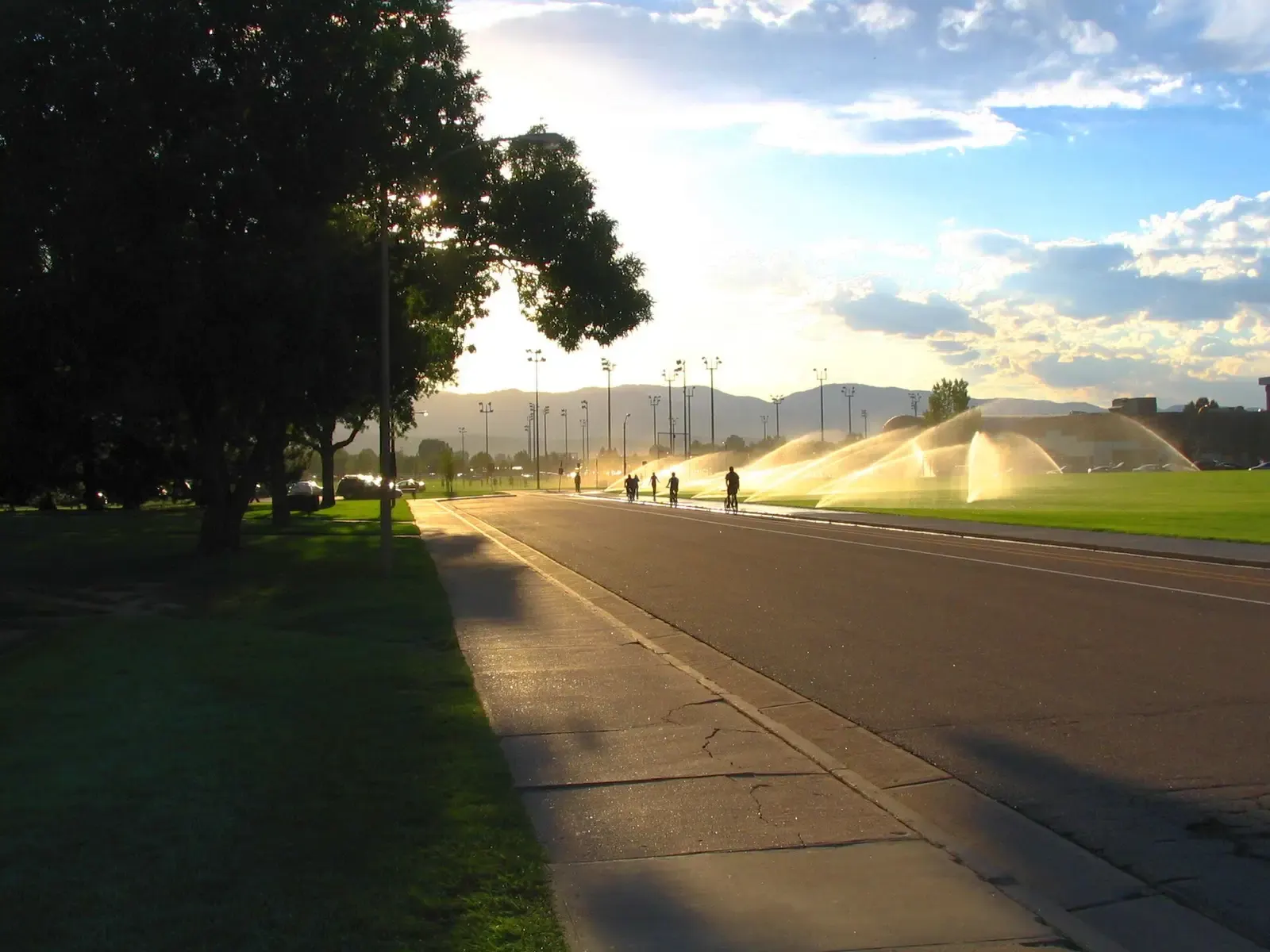 Colorado State University-Fort Collins campus — The campus of Colorado State University. View is facing west towards the Intermural fields. (Note: Shadows brightened in
