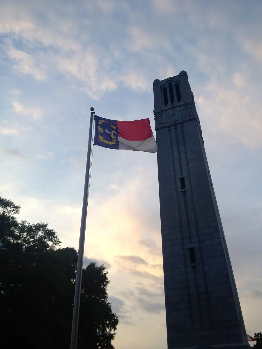 North Carolina State University at Raleigh campus — Bell Tower on North Carolina State University's campus