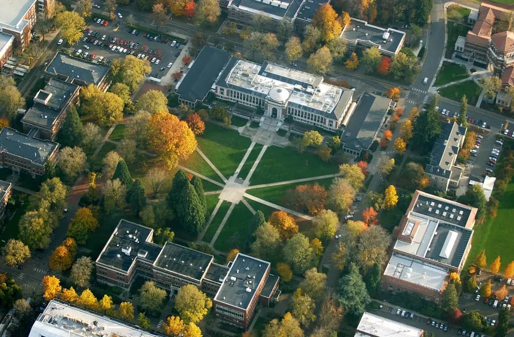 Memorial Union, Oregon State University (aerial view, 2005)